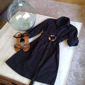 New York & Company Button Down Shirt Dress